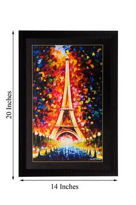 Beautiful Eiffel Tower Matt Textured UV Art Painting 3