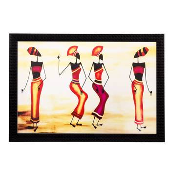 Tribal Women Matt Textured UV Art Painting 1