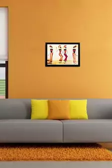 Tribal Women Matt Textured UV Art Painting