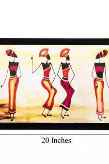 Tribal Women Matt Textured UV Art Painting