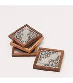 Angelic Design Metal Coasters Wooden  