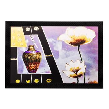 Vase and Flowers Matt Textured UV Art Painting 1