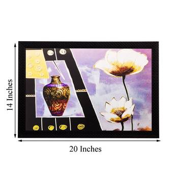 Vase and Flowers Matt Textured UV Art Painting 3