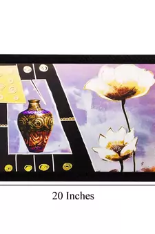 Vase and Flowers Matt Textured UV Art Painting