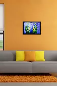 Man playing Trumpet Matt Textured UV Art Painting