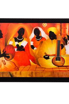 Musicians Playing Instruments Matt Textured UV Art Painting