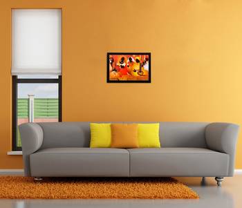 Musicians Playing Instruments Matt Textured UV Art Painting 2