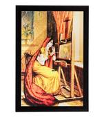 Women Doing Painting Matt Textured UV Art Painting