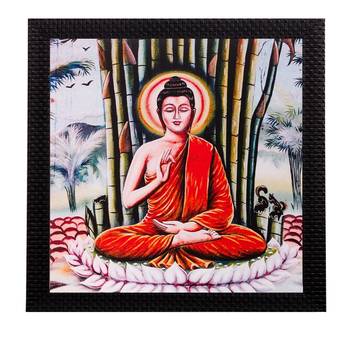 Meditating Buddha Matt Textured UV Art Painting 1