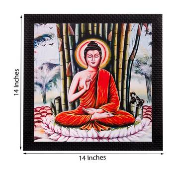 Meditating Buddha Matt Textured UV Art Painting 2