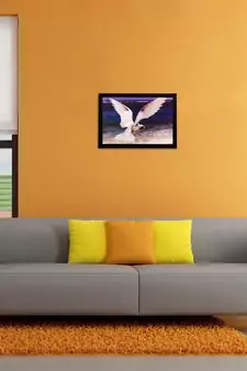 Flying Bird Matt Textured UV Art Painting