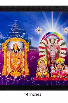 Lord Balaji Matt Textured UV Art Painting