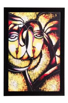 Abstract Faces Matt Textured UV Art Painting