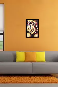 Abstract Faces Matt Textured UV Art Painting