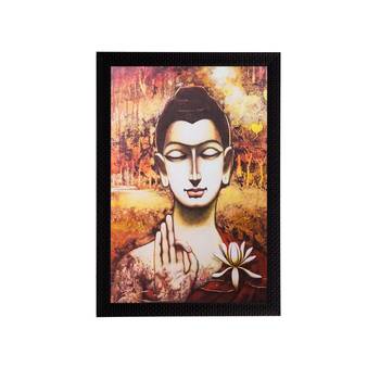 Meditating Buddha Matt Textured UV Art Painting 1