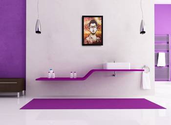 Meditating Buddha Matt Textured UV Art Painting 2