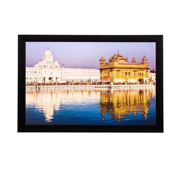 Beautiful Golden Temple Matt Textured UV Art Painting 1