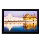 Beautiful Golden Temple Matt Textured UV Art Painting