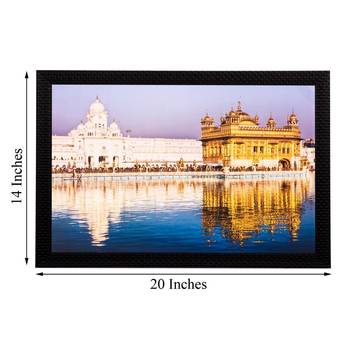 Beautiful Golden Temple Matt Textured UV Art Painting 3