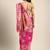 Pink woven art silk saree with blouse