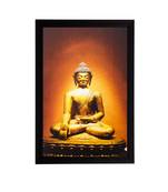 Meditating Golden Buddha Matt Textured UV Art Painting