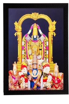 Lord Balaji Matt Textured UV Art Painting