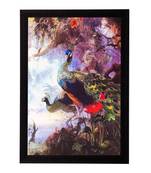 Beautiful Peococks Matt Textured UV Art Painting