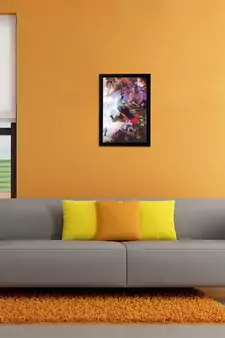 Beautiful Peococks Matt Textured UV Art Painting