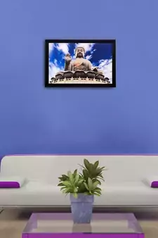 Lord Buddha Matt Textured UV Art Painting