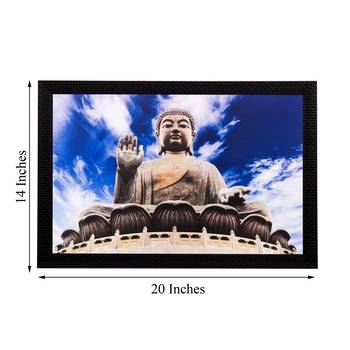Lord Buddha Matt Textured UV Art Painting 3