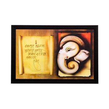 Lord Ganesha Matt Textured UV Art Painting 1