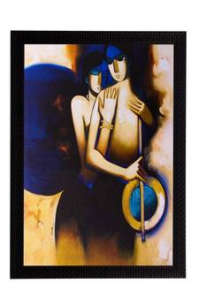 Love Couple Matt Textured UV Art Painting