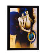 Love Couple Matt Textured UV Art Painting