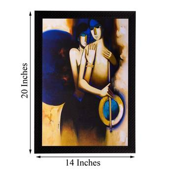 Love Couple Matt Textured UV Art Painting 3