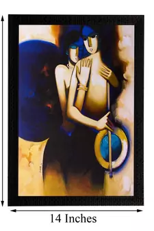 Love Couple Matt Textured UV Art Painting