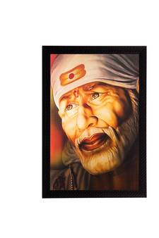 Enlightening Sai Baba Matt Textured UV Art Painting