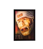 Enlightening Sai Baba Matt Textured UV Art Painting