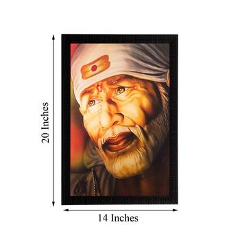 Enlightening Sai Baba Matt Textured UV Art Painting 2