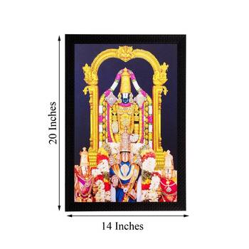 Lord Balaji Matt Textured UV Art Painting 2