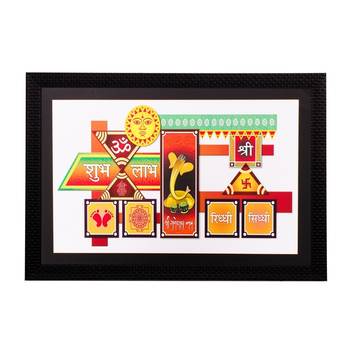 Shubh Laabh Matt Textured UV Art Painting 1