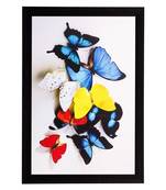 Colorful Butterflies Matt Textured UV Art Painting