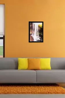 Waterfall View Matt Textured UV Art Painting