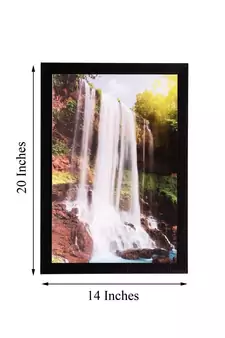 Waterfall View Matt Textured UV Art Painting