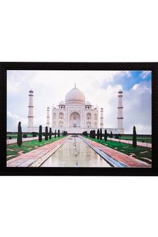Taj Mahal Matt Textured UV Art Painting
