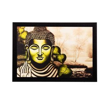 Meditating Lord Buddha Matt Textured UV Art Painting 1