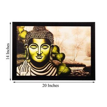 Meditating Lord Buddha Matt Textured UV Art Painting 2