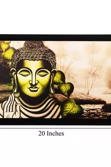 Meditating Lord Buddha Matt Textured UV Art Painting
