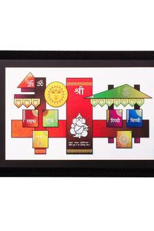 Shubh Labh Matt Textured UV Art Painting