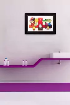 Shubh Labh Matt Textured UV Art Painting