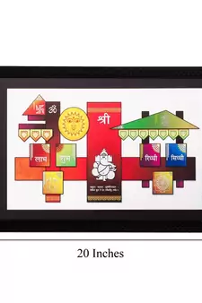 Shubh Labh Matt Textured UV Art Painting